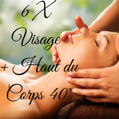 6 massages visage + haut du corps